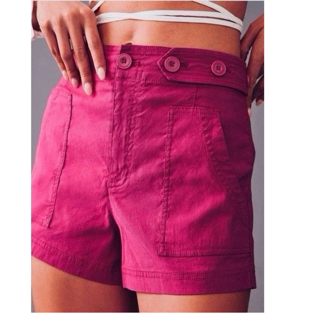 Maeve Anthropologie Hot Pink Colette Sailor Shorts Size US 14